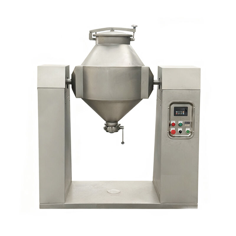 Stainless Steel Double Cone Blender with Adjustable Speed and 100-1500L Capacity for Powder and Granular Mixing