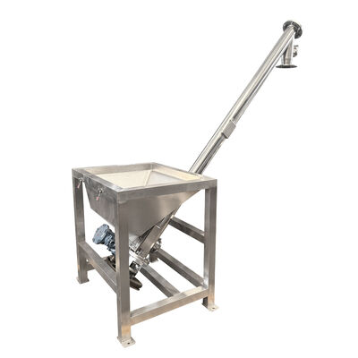 Convoyeur à vis sans fin à hélice pour le transport continu de granulés de poudre et de petits matériaux en blocs.